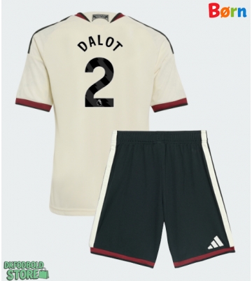 Manchester United Diogo Dalot #2 Replika Babytøj Tredje sæt Børn 2026-27 Kortærmet (+ Korte bukser)